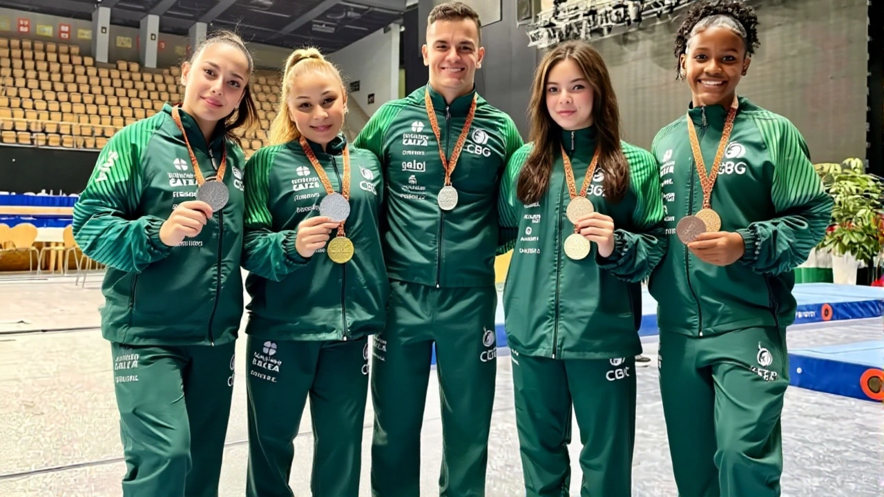 Flávia Saraiva leva ouro na trave e dança viraliza na Copa do Mundo da Hungria