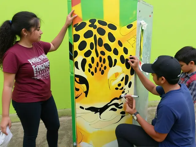 Professora cria tabela tátil e geladeira literária em escola de Campo Grande